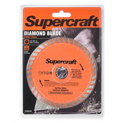 Supercraft Diamond Blade Turbo 125mm - South East Clearance Centre