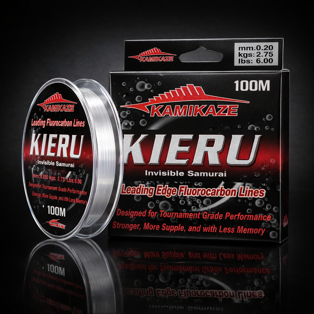 KAMIKAZE KIERU Fluorocarbon-Fluoro Carbon Leader 100m 6lb