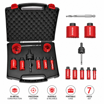 Bordo Saber 16-50mm 10 Piece S1 Hole Saw Kit