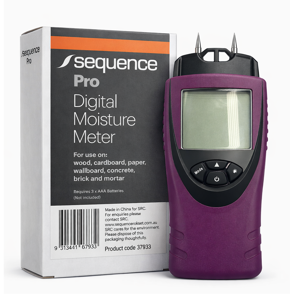 Sequence Pro Digital Moisture Meter – Timber, Concrete & Wall Moisture Tester | Model 37933 - South East Clearance Centre
