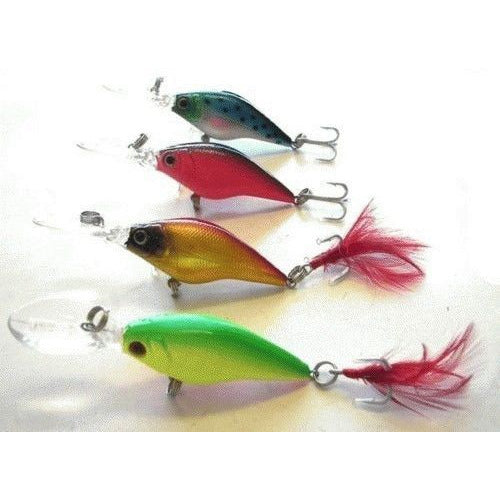 Kamikaze Hard Body Four Lures and Bag 9.5cm - Snoopy E