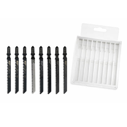 10pc Jigsaw Blade Set – Mixed Wood & Metal Cutting Blades (T-Shank)