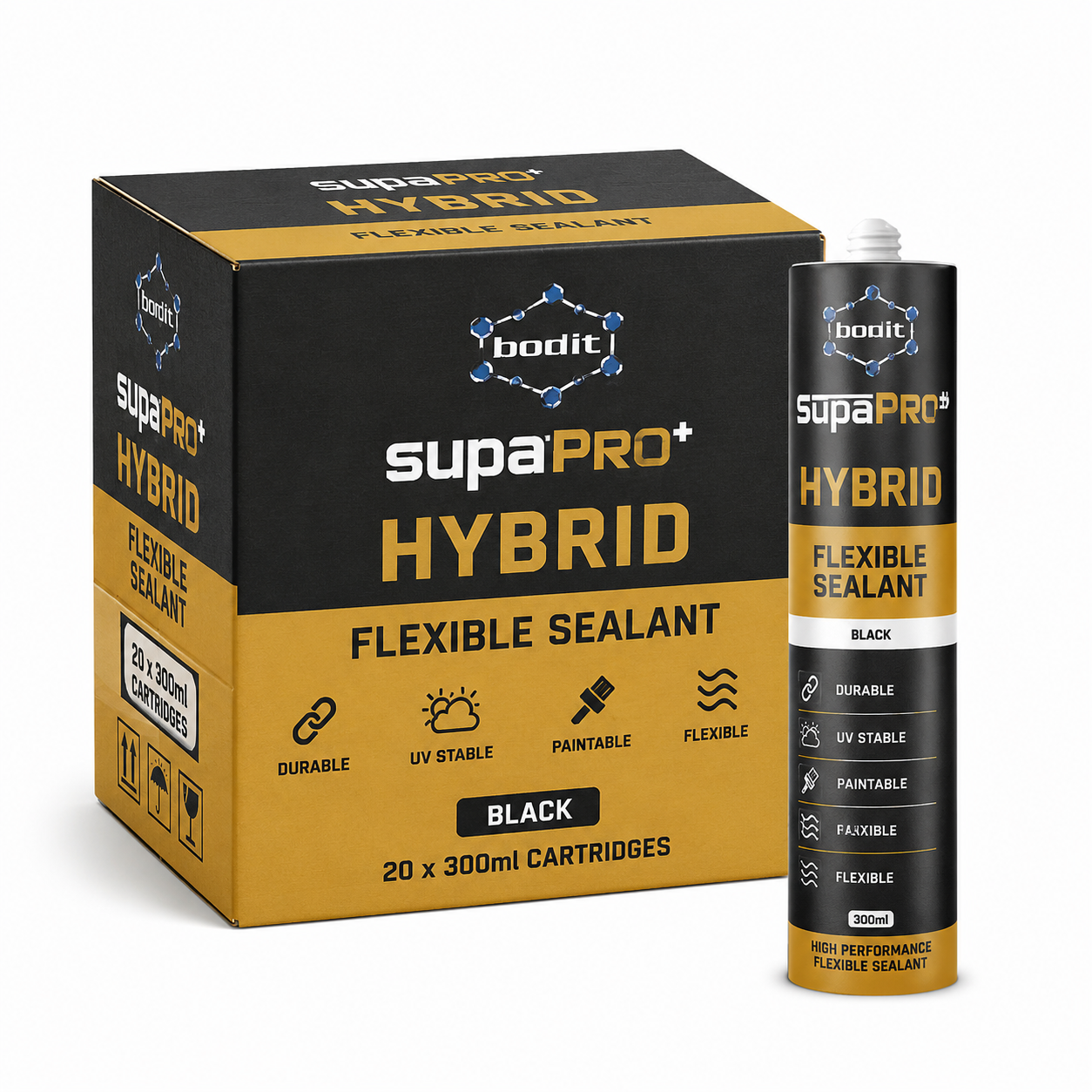 ADMIL SupaPRO LM Hybrid Flexible Sealant Grey 300ml – Box of 20