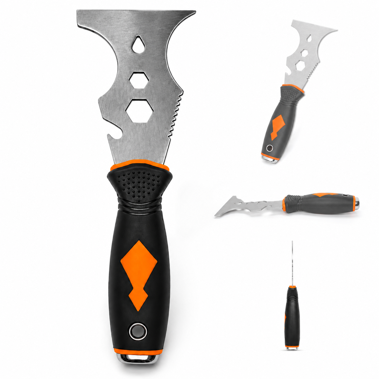 Multi-Function Stainless Steel Painter’s Scraper & Putty Knife Tool