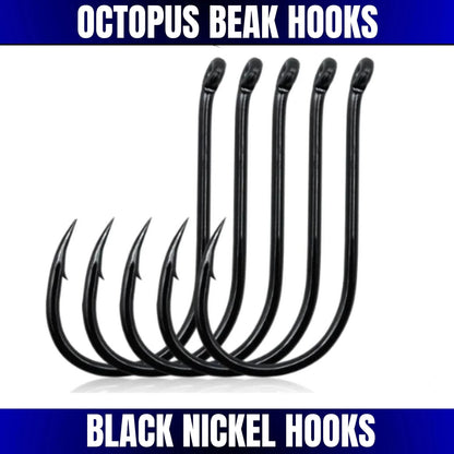 Kamikaze Octopus Beak Fishing Hooks – Size 1/0 | 250 Bulk Pack | Chemically Sharpened Premium Hooks