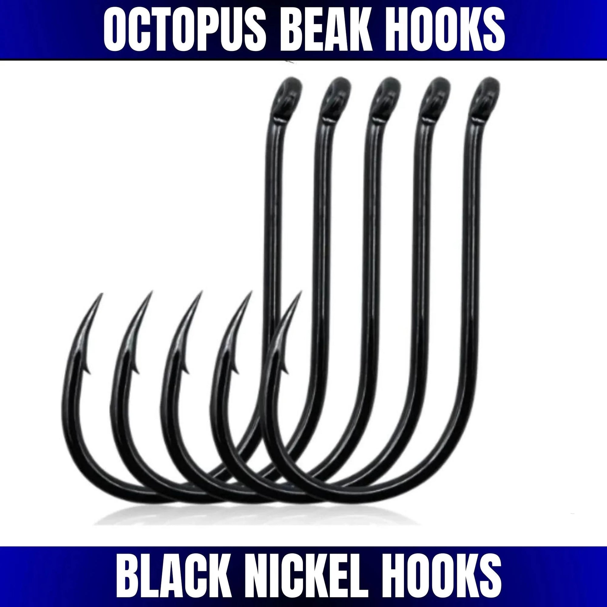 Kamikaze OCTOPUS BEAK Black Nickel Hooks - South East Clearance Centre