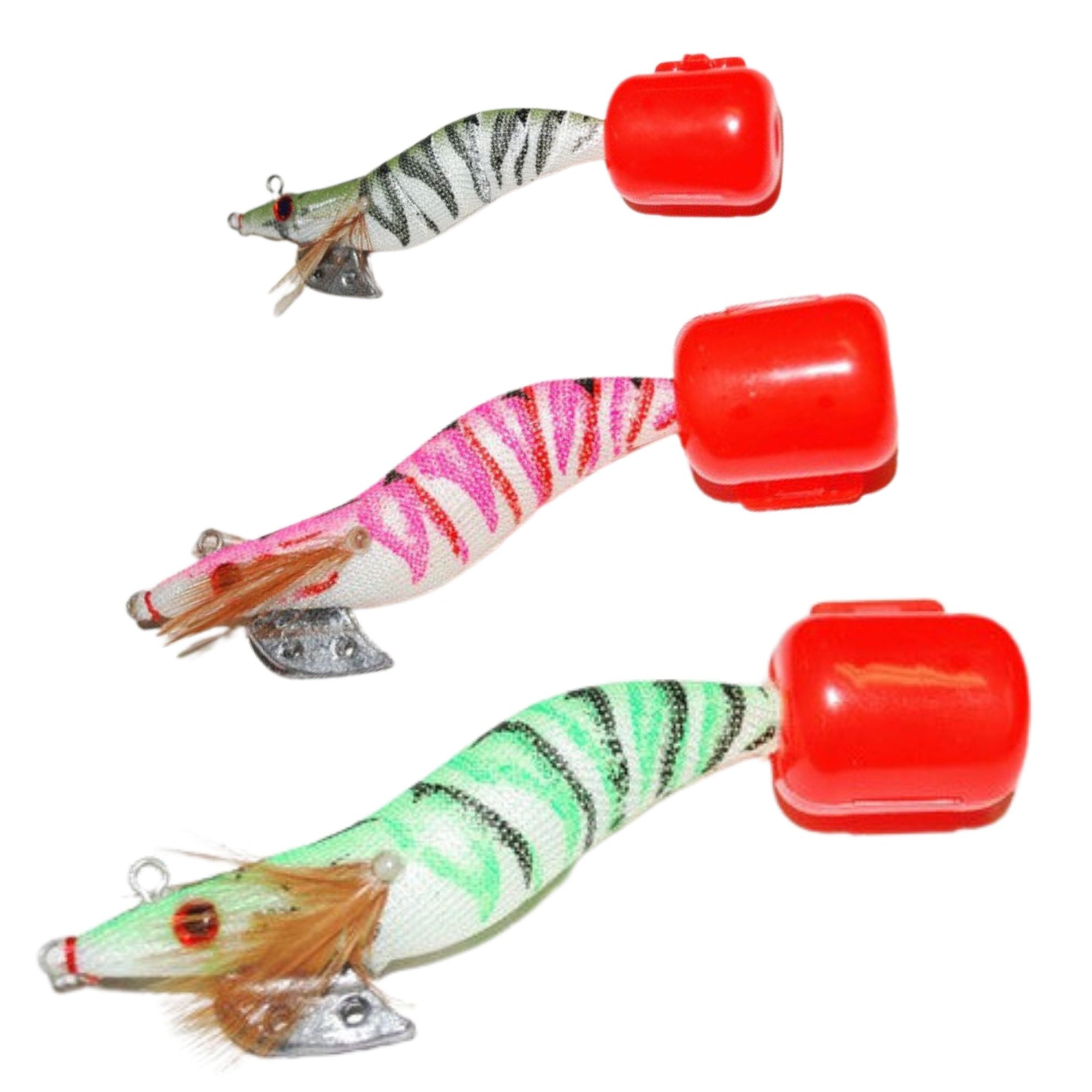 Kamikaze - Multi Tow Point Squid Jigs  3 Pack #3.0 Colour B - South East Clearance Centre