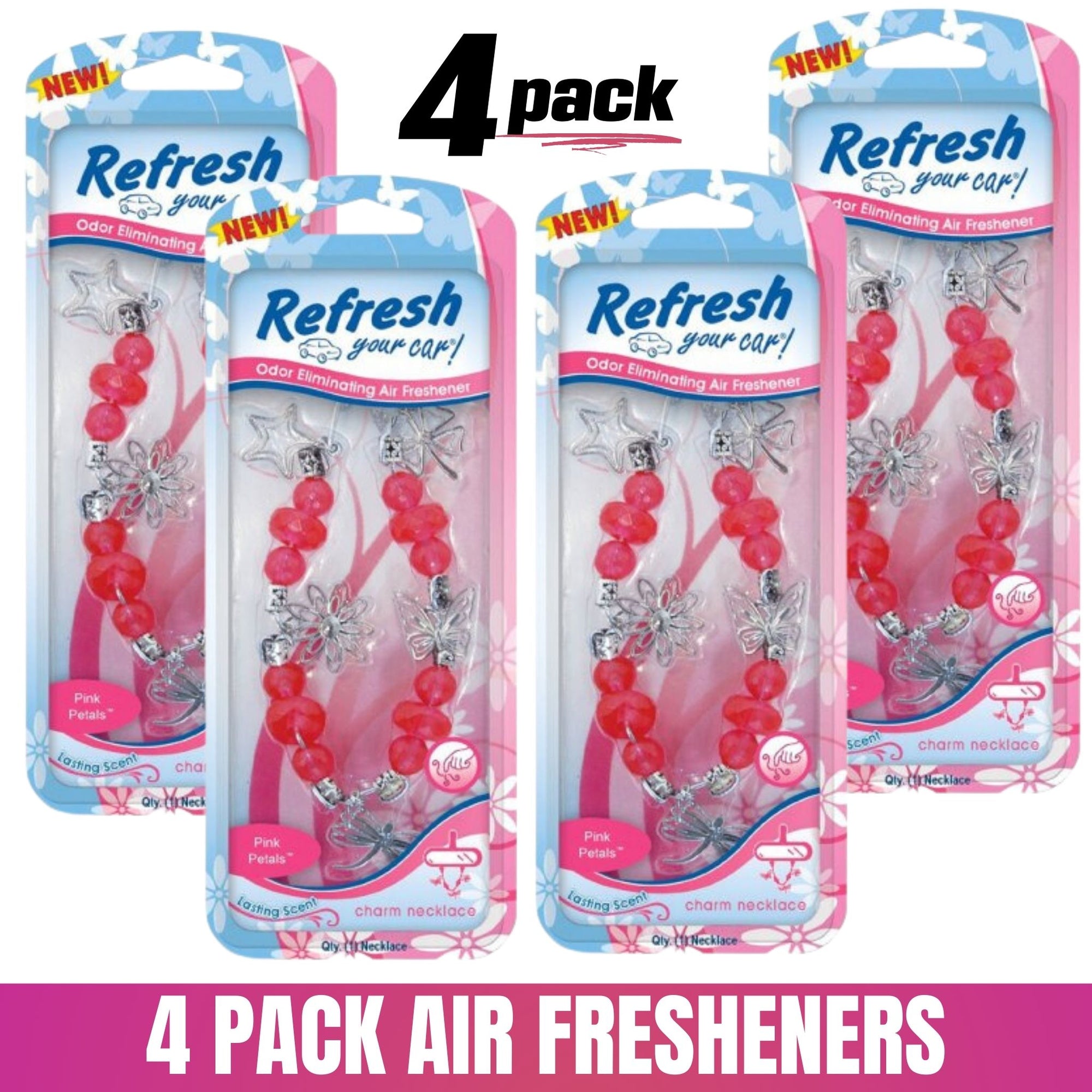(4 PACK) Refresh Scented Charms Pink Petals | 09322 - South East Clearance Centre