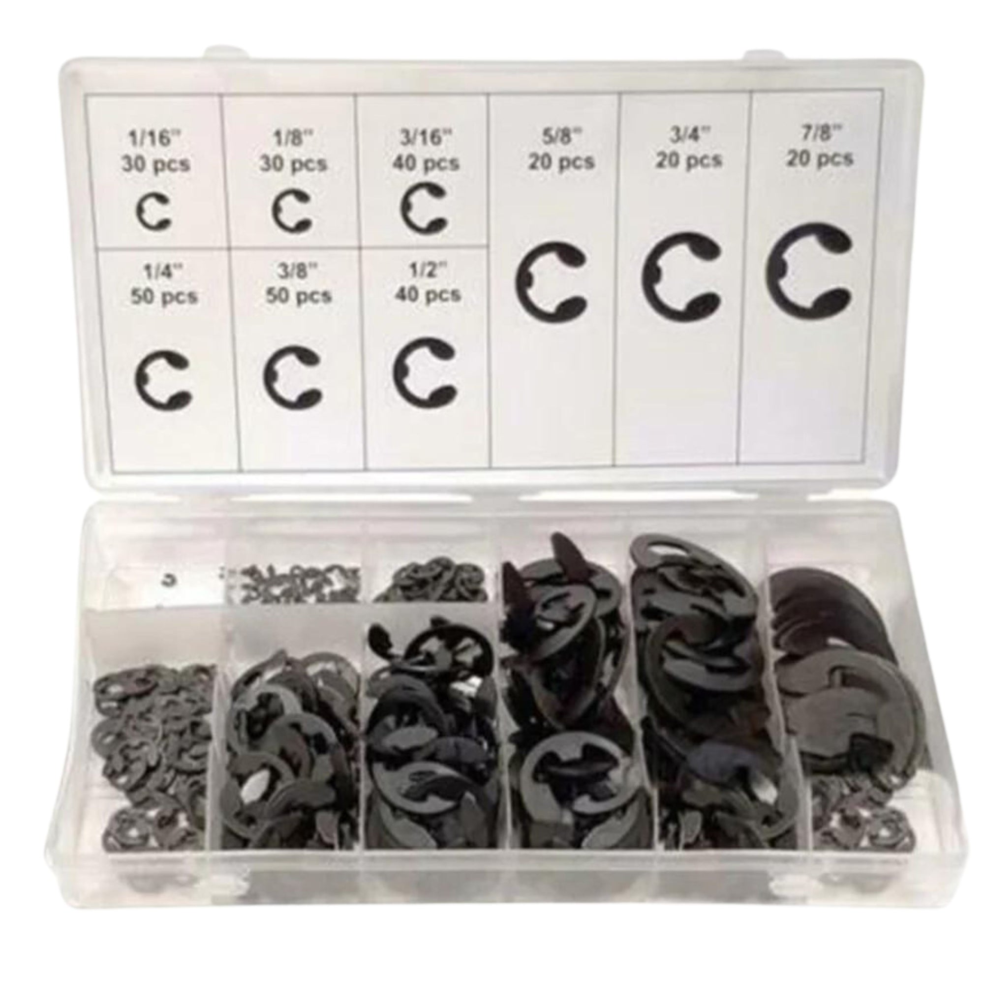 300 Piece E-clip Assortment Kit - South East Clearance Centre