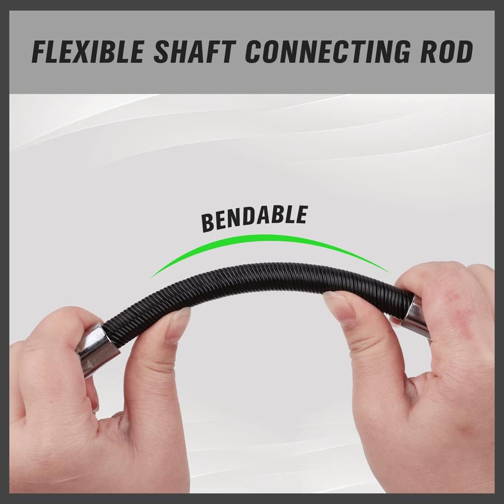 3-PIECE Flexible Socket Extension Bar Set 1/2" 1/4" 3/8" Shaft Drive 10" 8" 6" - South East Clearance Centre