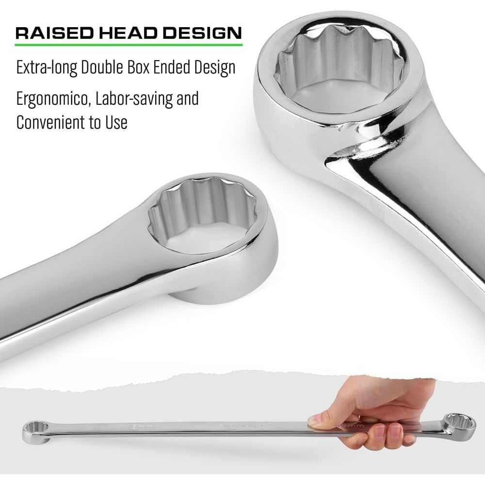 8 Piece Extra Long Double Box End Wrench Set - South East Clearance Centre