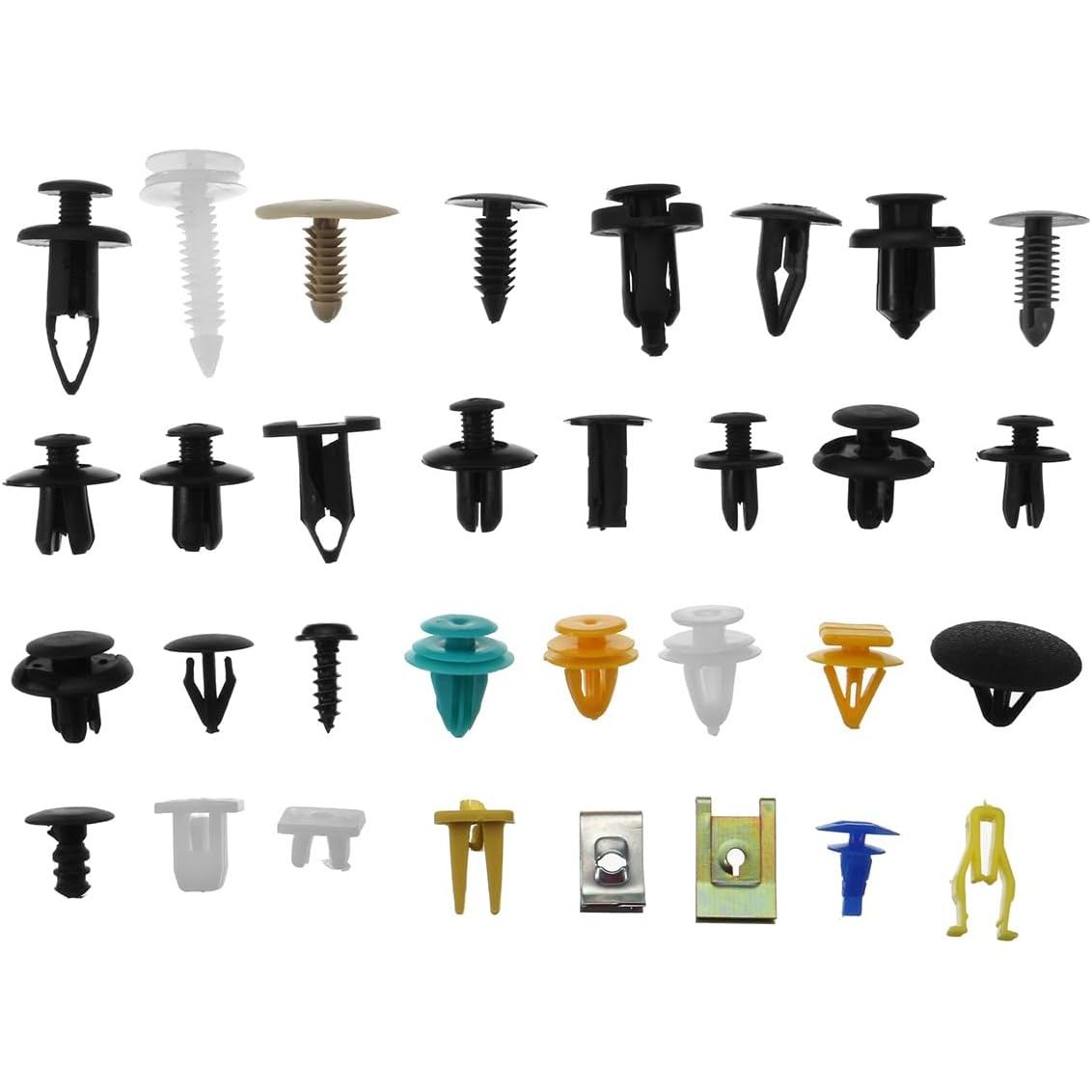 1126 piece Auto Car Trim Body Door Trim Panel Push Fastener Clip Assortment Kit - South East Clearance Centre
