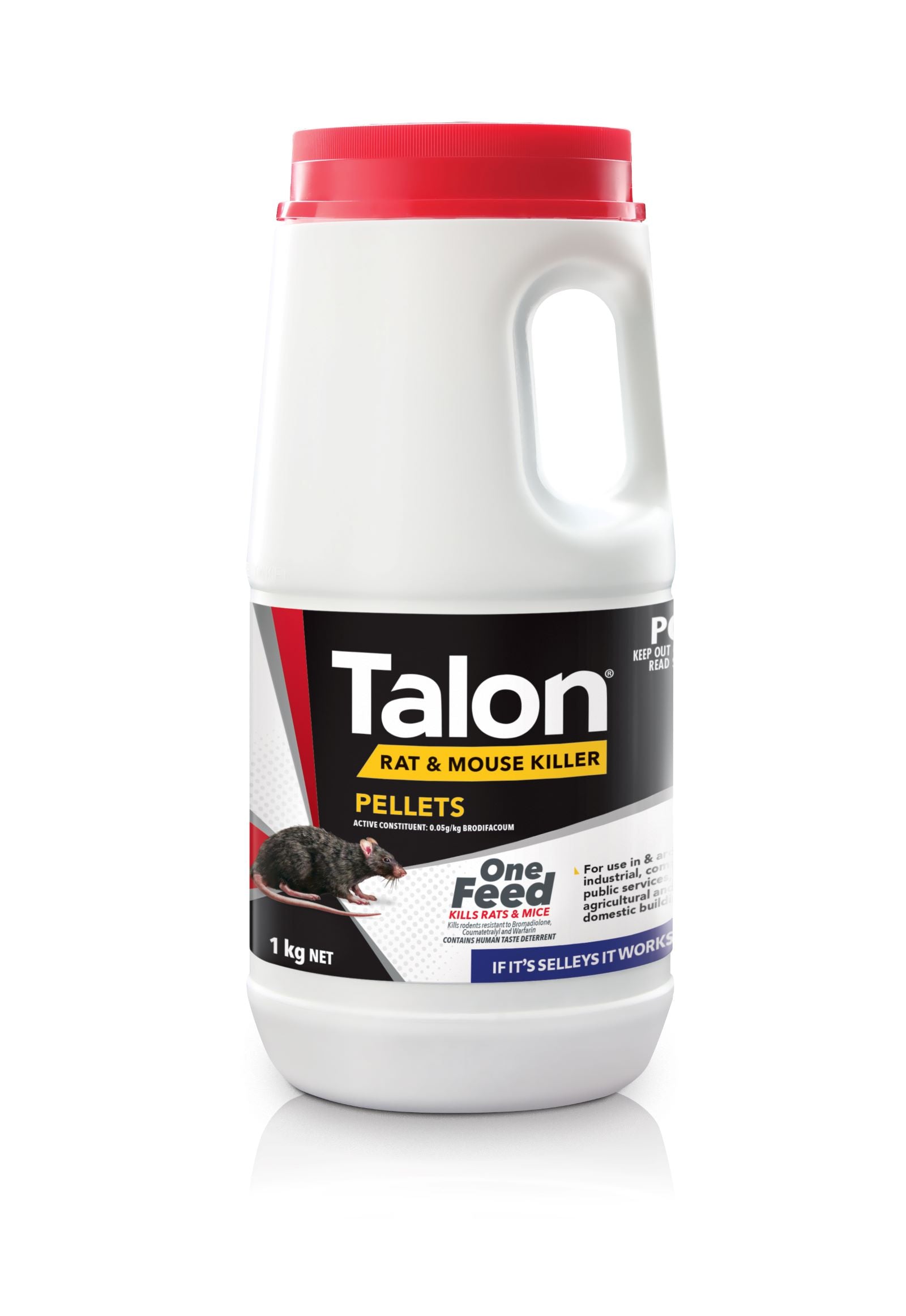 Talon 1kg Rat & Mouse Killer Pellets - (Box of 6)