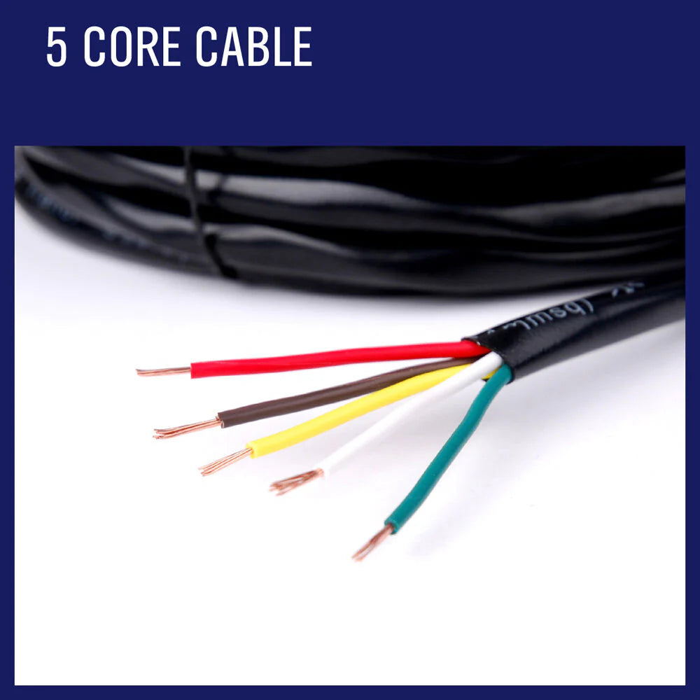 5 Core Trailer Cable - 7 Metres - South East Clearance Centre