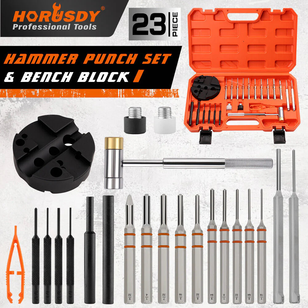Hammer Punch Set & Bench Block - South East Clearance Centre