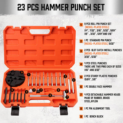Hammer Punch Set & Bench Block - South East Clearance Centre