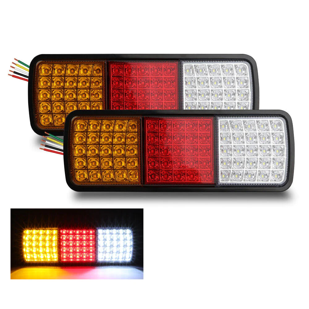 Twin Pack | 75 LED Tail Lights Trailer Lights Stop Indicator 12V - South East Clearance Centre