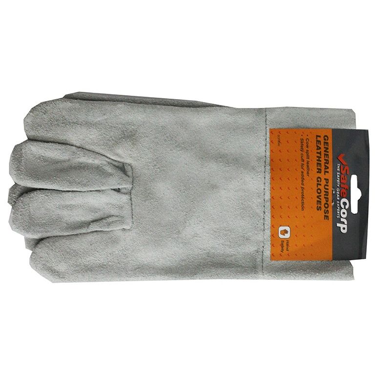 Safecorp Gloves General Purpose Cow Leather - South East Clearance Centre