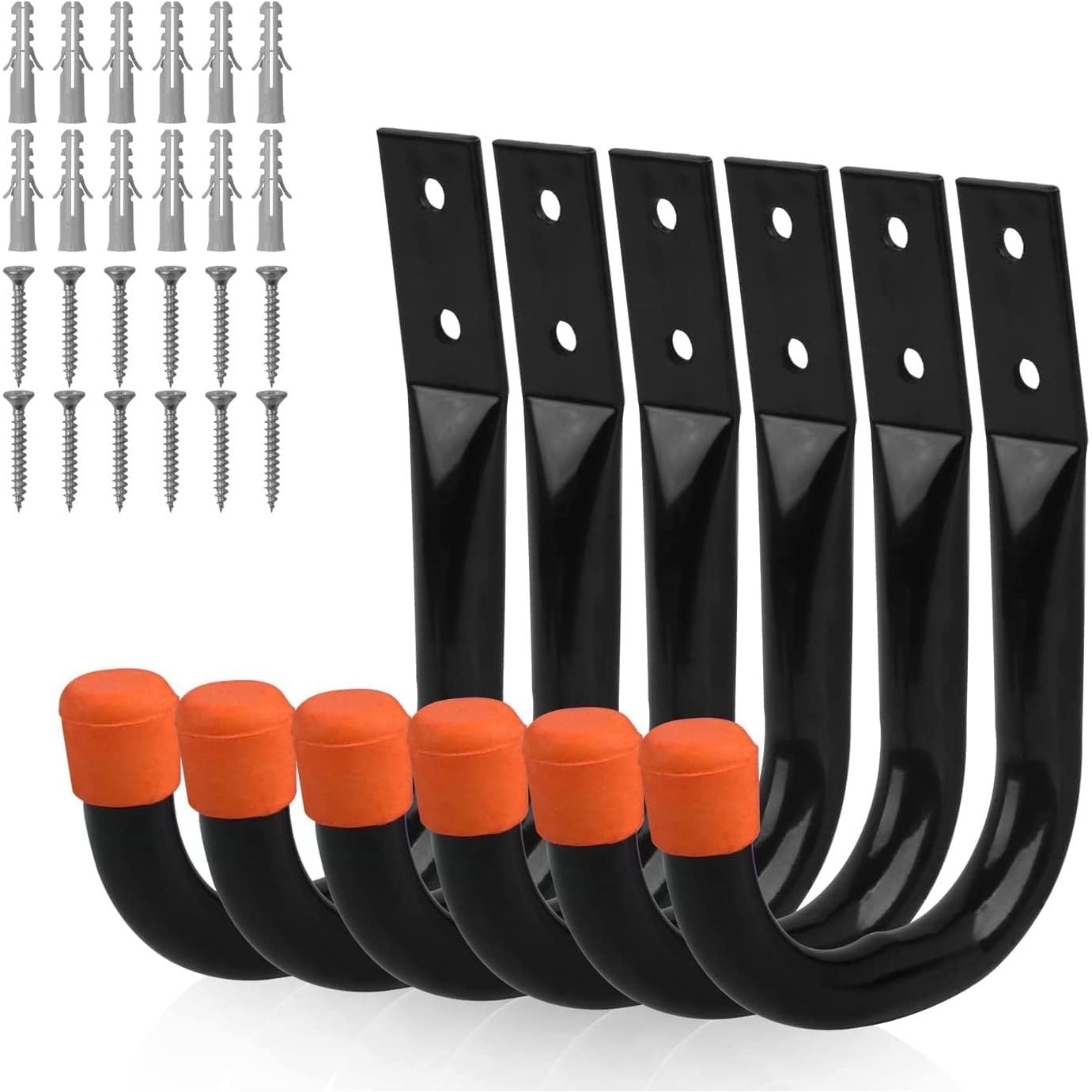 6 Pack Heavy Duty Garage Storage Hooks - South East Clearance Centre