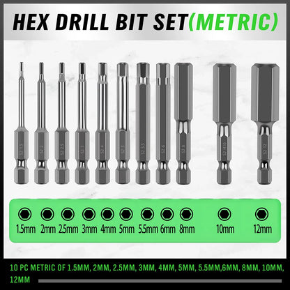23 Piece Hex Head Drill Bit Set - South East Clearance Centre