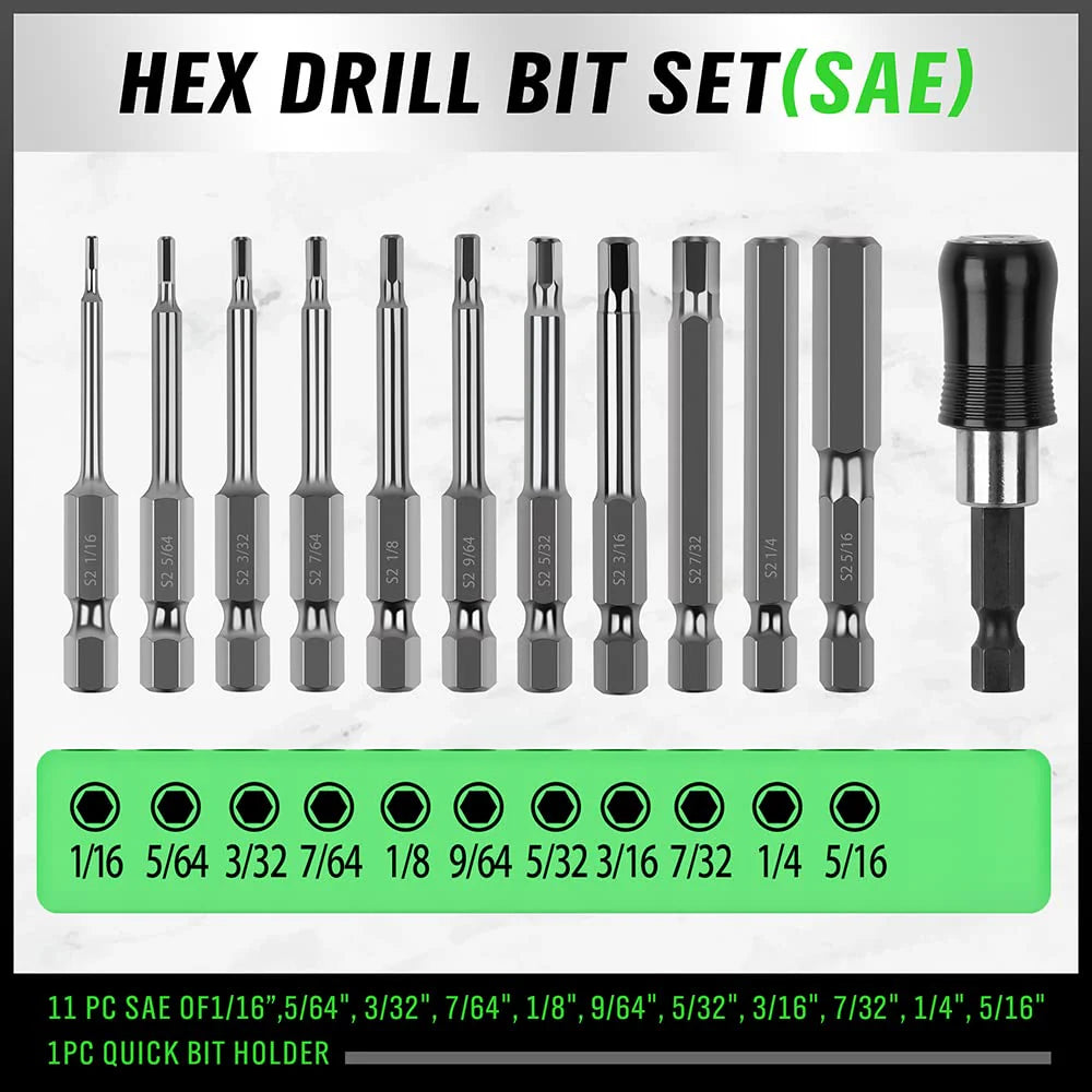 23 Piece Hex Head Drill Bit Set - South East Clearance Centre