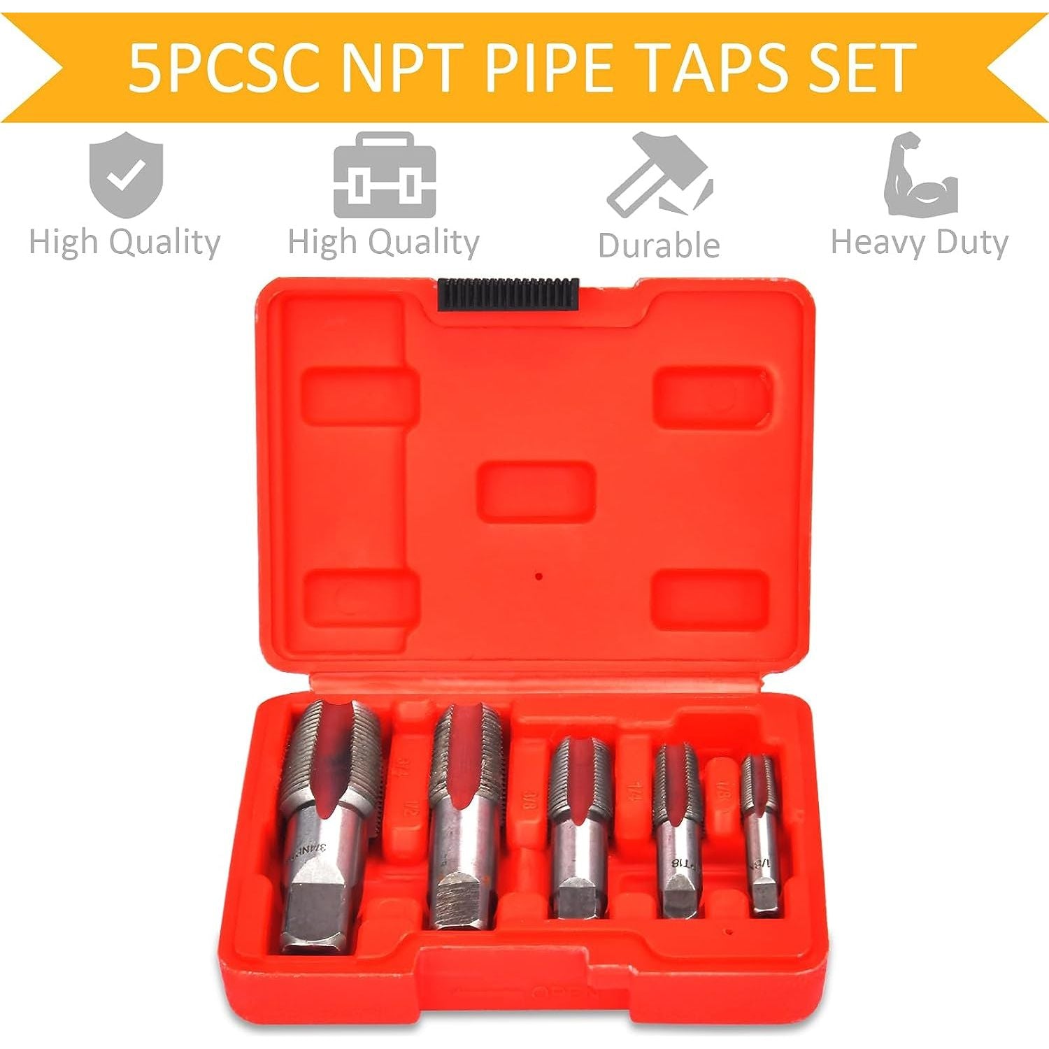 5 Piece NPT Thread Forming Tape Set 1/8", 1/4", 3/8", 1/2", 3/4" - South East Clearance Centre
