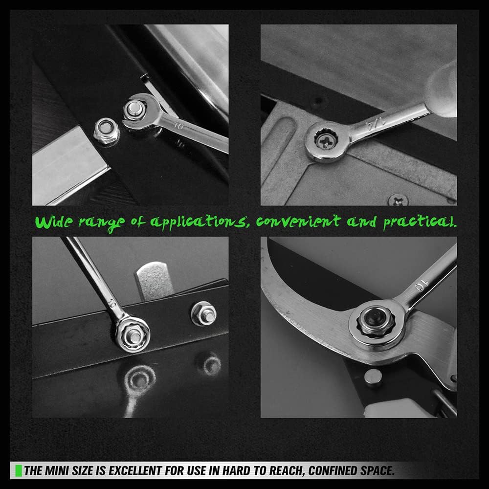 22 Piece Combination Mini Wrench Set (Metric & Imperial) 4-11mm & 5/32'' to 7/16'' - South East Clearance Centre