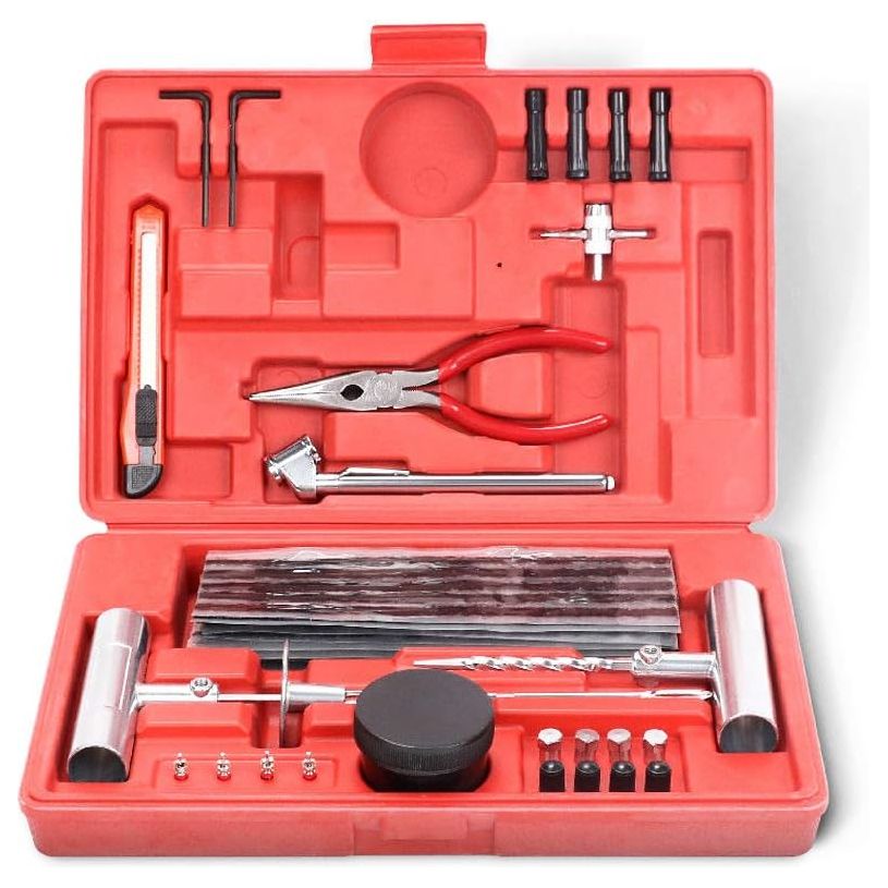 56-Piece Heavy Duty Tyre Puncture Repair Kit