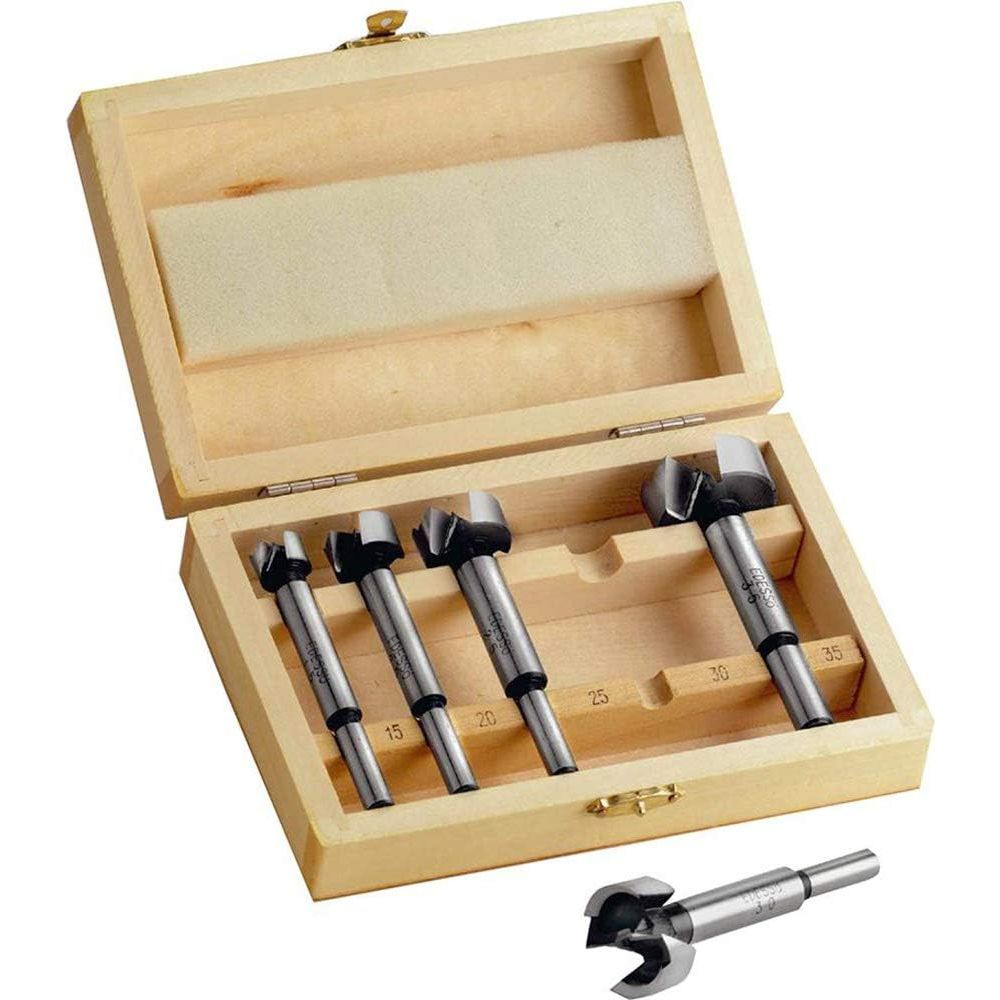 Forstner Wood Drill Bit Set | 15-35 mm, 5-Piece - South East Clearance Centre