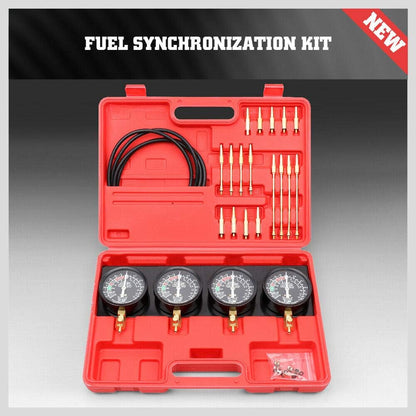 Fuel Vacuum Carburetor Synchronizer Kit Carb Sync Gauge Set Adjustable Balancer - South East Clearance Centre
