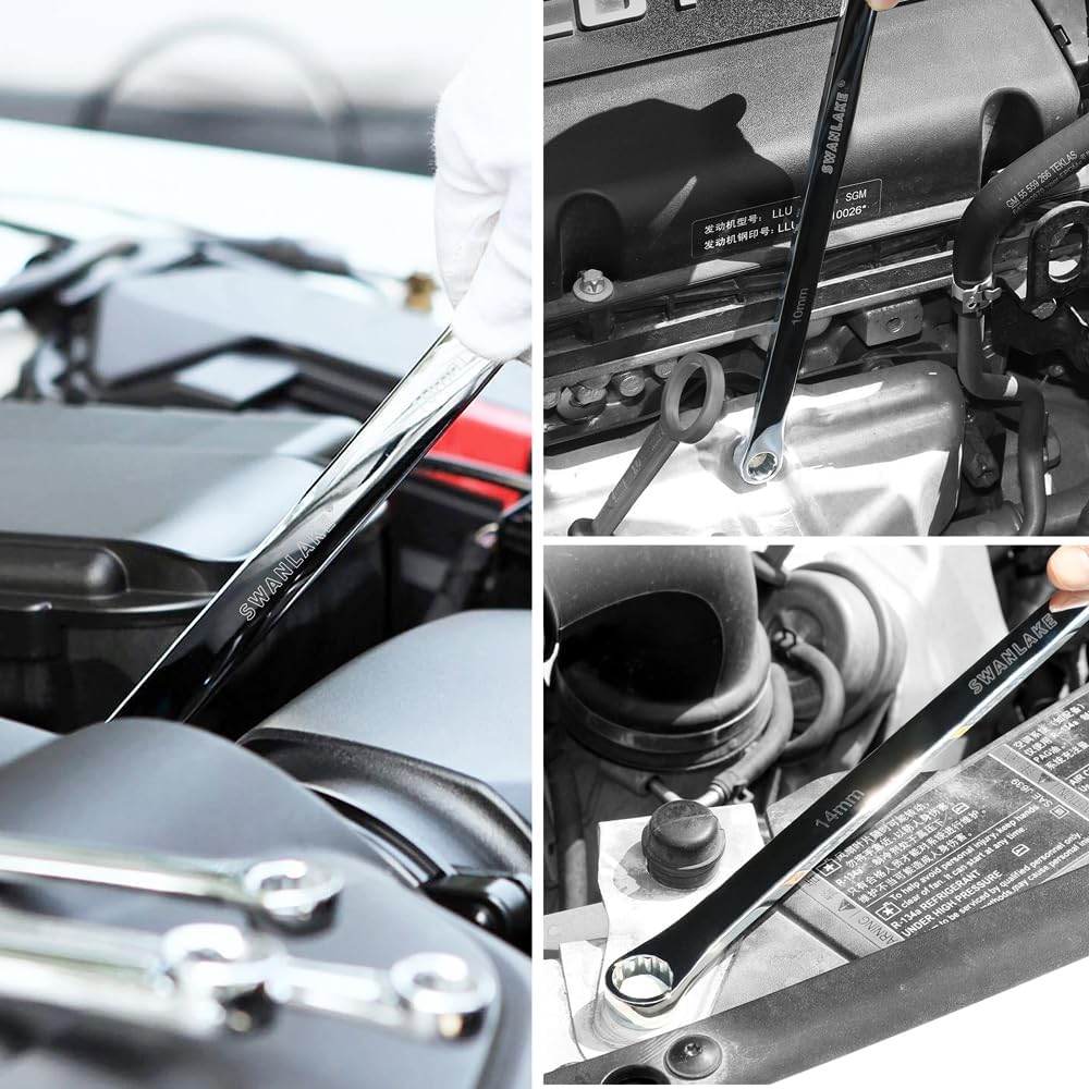 8 Piece Extra Long Double Box End Wrench Set - South East Clearance Centre