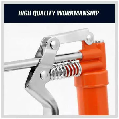 2900PSI Grease Gun Manual Pistol Grip + 3OZ Cartridge Flexible Hose & Coupler - South East Clearance Centre
