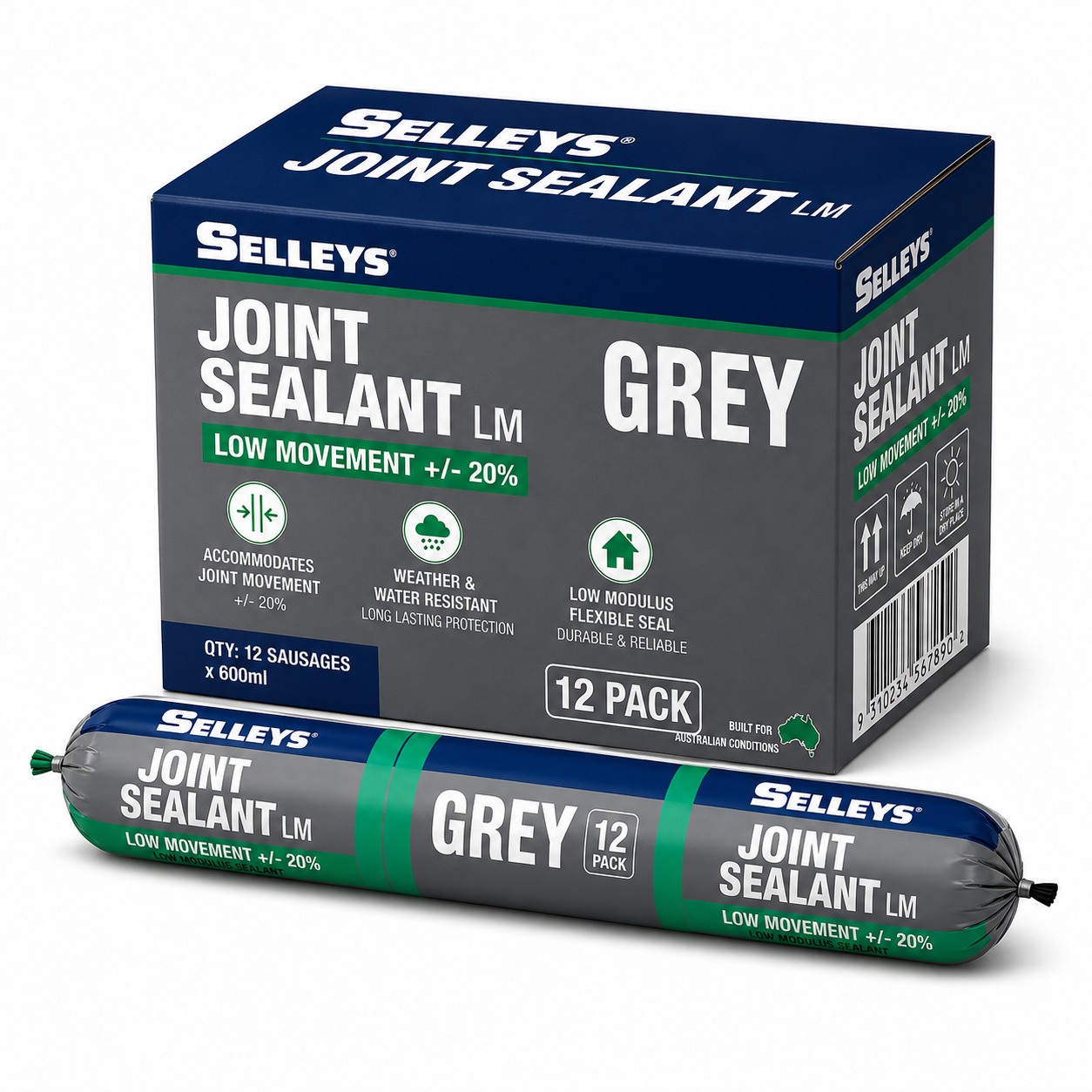 Selleys PRO-TRADE Joint Sealant LM Polyurethane Sealant 600ml Sausage (Grey) – Box of 12 (Past Date)