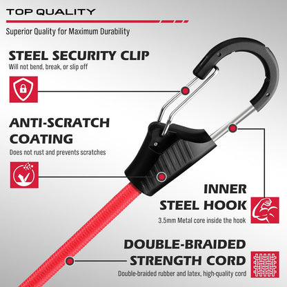 129 Piece Bungee Cord Set - South East Clearance Centre
