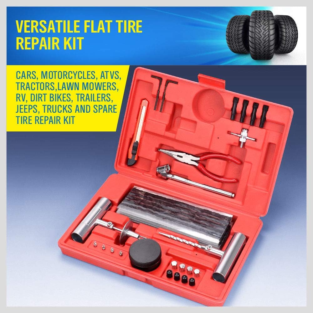 56-Piece Heavy Duty Tyre Puncture Repair Kit - South East Clearance Centre