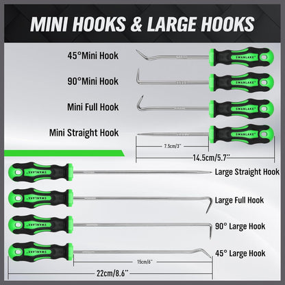8 Piece Mini H00k & Pick Set - South East Clearance Centre