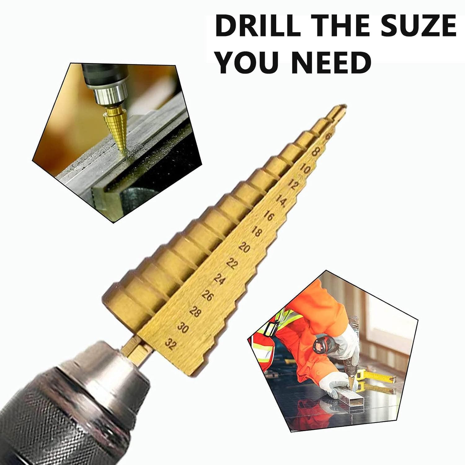 6-Piece HSS Step Drill Bit Set - South East Clearance Centre