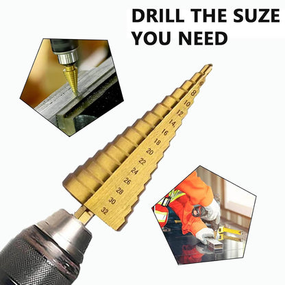 6-Piece HSS Step Drill Bit Set - South East Clearance Centre