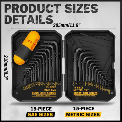 31 Piece Allen Key Hex Set - South East Clearance Centre