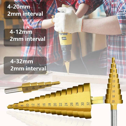 6-Piece HSS Step Drill Bit Set - South East Clearance Centre