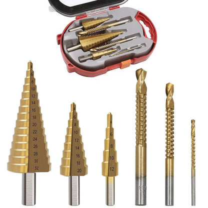 6-Piece HSS Step Drill Bit Set - South East Clearance Centre