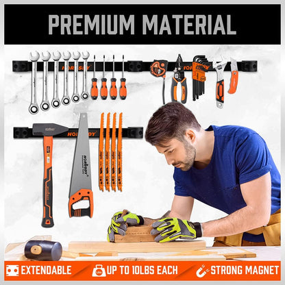 4 Pack Magnetic Tool Holder Strip - South East Clearance Centre