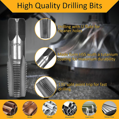 5 Piece NPT Thread Forming Tape Set 1/8", 1/4", 3/8", 1/2", 3/4" - South East Clearance Centre