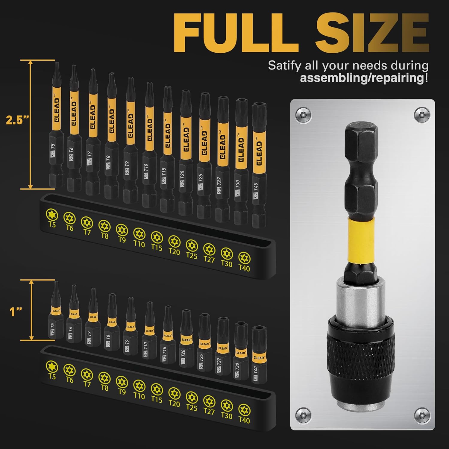 25 piece Impact Torx screwdriver bit sets - South East Clearance Centre