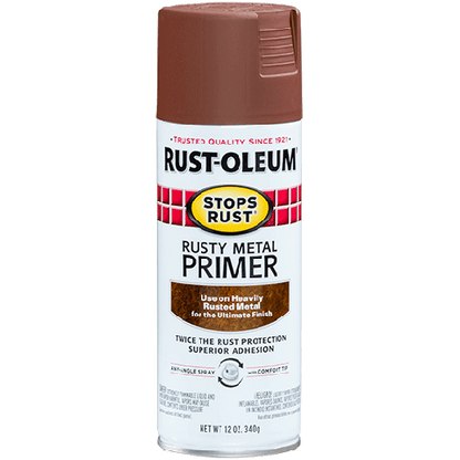 Rust-Oleum 7769830 Rusty Metal Primer Spray, 340g (6 Cans) - South East Clearance Centre