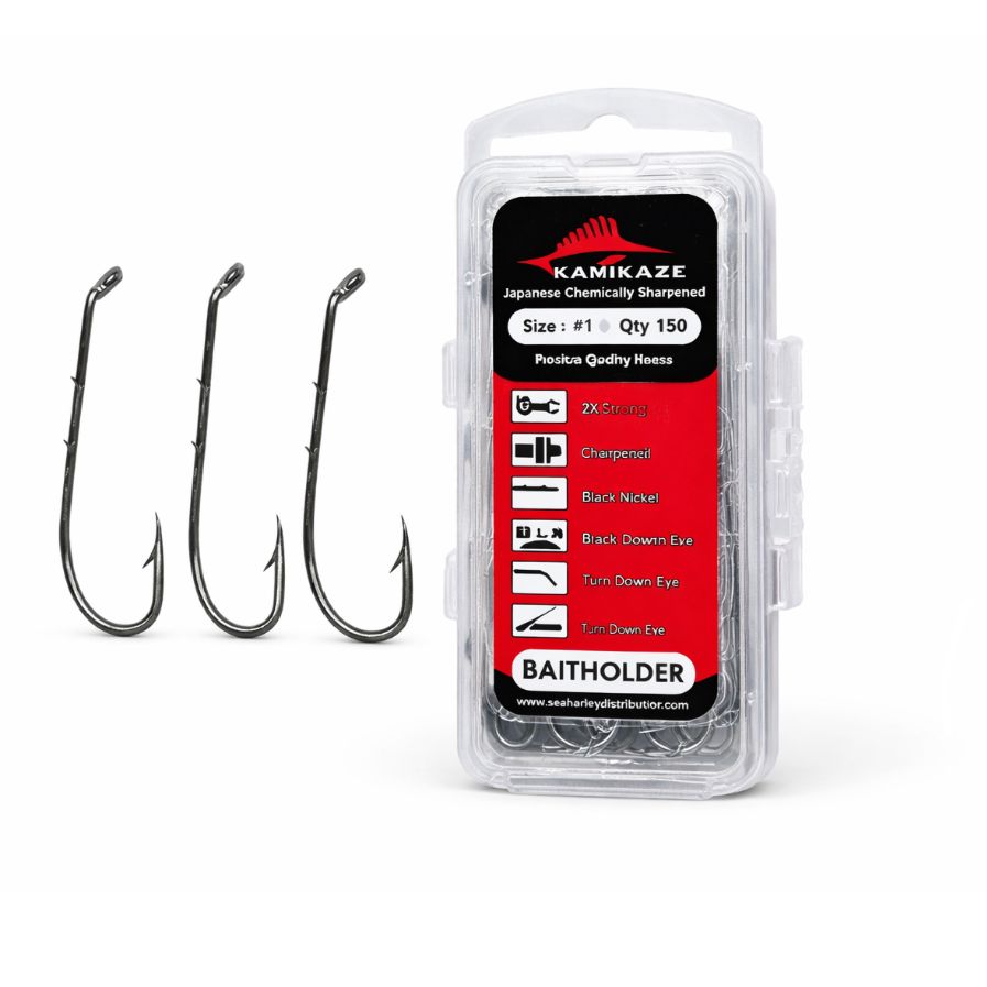 Kamikaze BAITHOLDER Hook #1 (50 Pack)