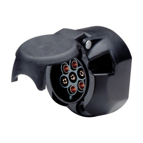 Trailer Socket 7 Pin Large Round Accessory - South East Clearance Centre