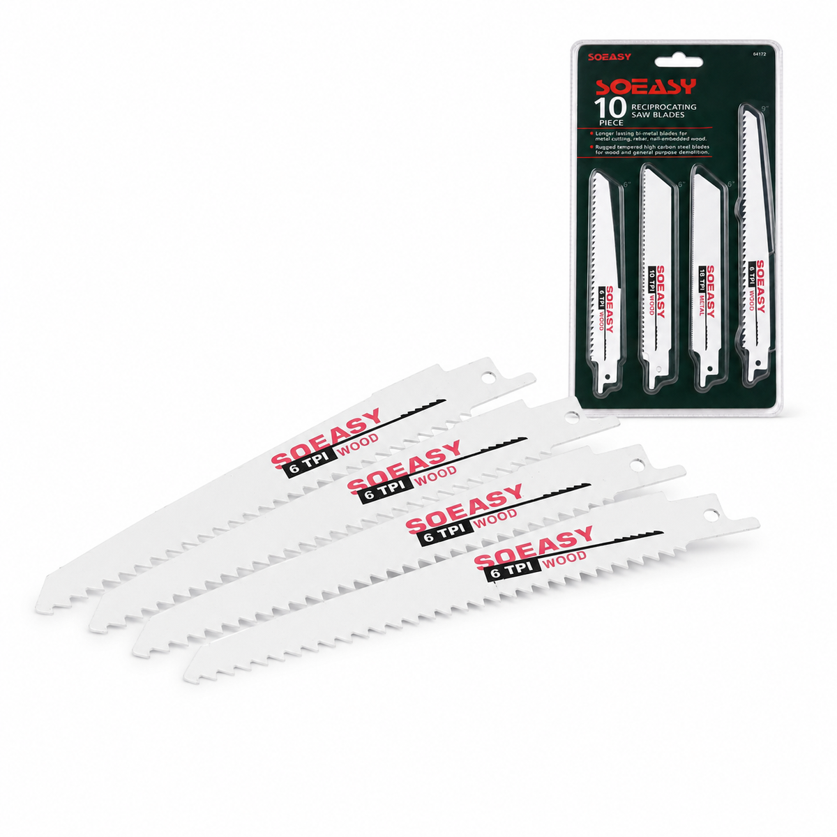 Reciprocating Saw Blades - 10 Pack