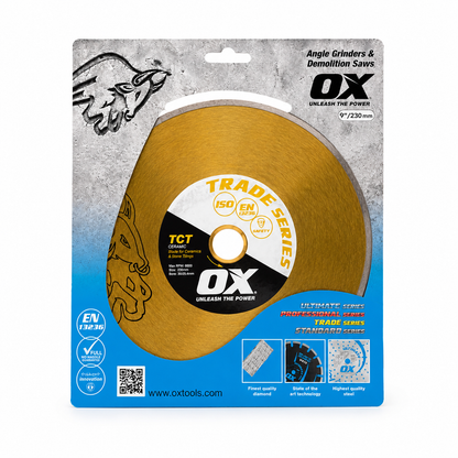 OX Trade Series TCT Ceramic Blade 230mm (9") – Ceramic & Stone Tile Cutting Disc