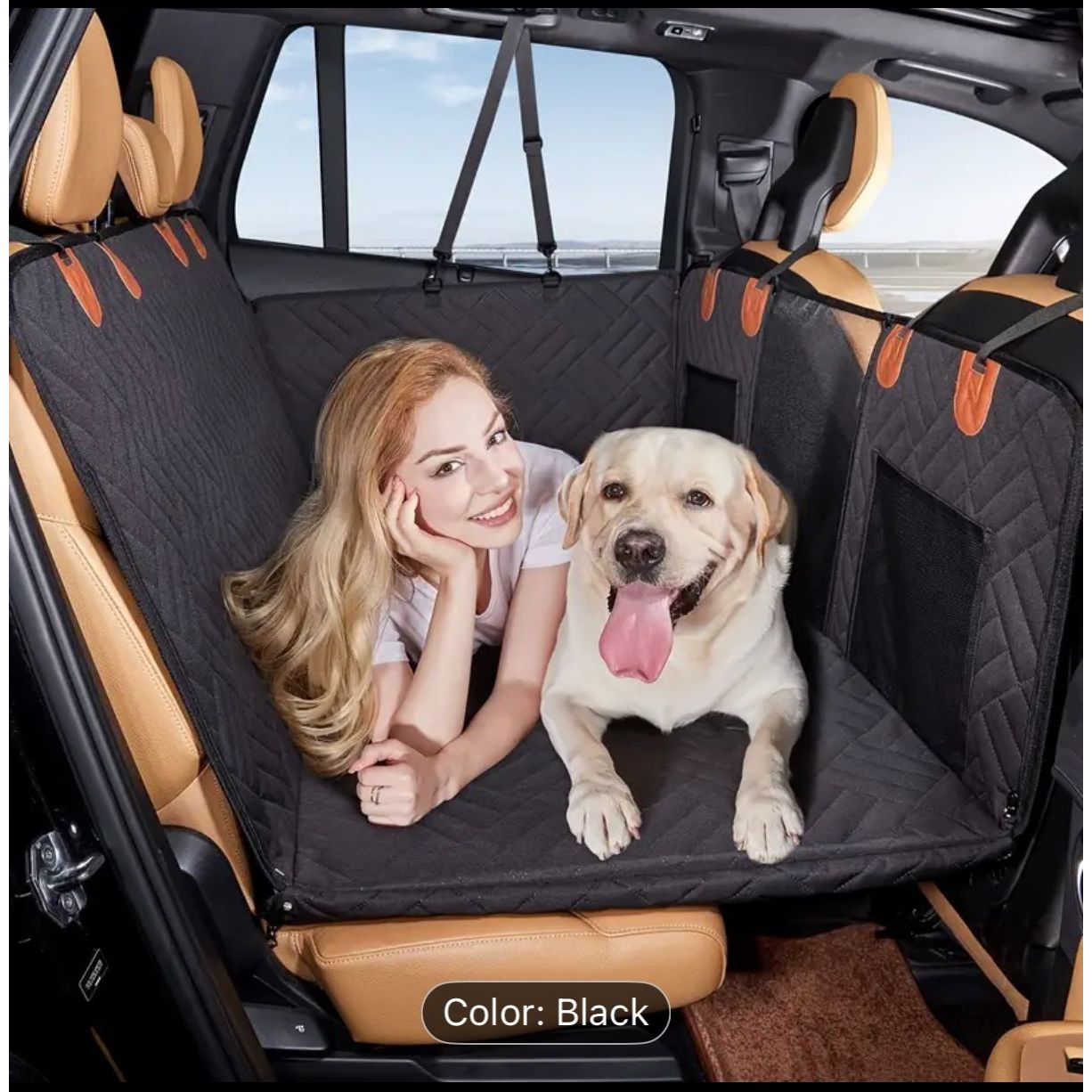 Waterproof Dog Seat Protector - Hard Base
